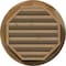 Ekena Millwork Round Gable Vent Functional, Western Red Cedar Gable Vent w/ Brick Mould Face Frame, 20"W x 20"H GVWRO20X2000RFUWR - alternate 2